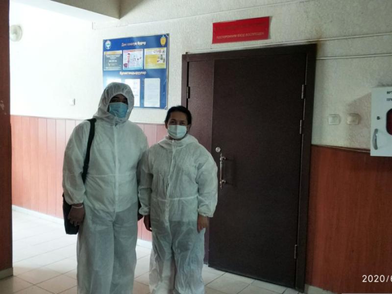 Кыргыз Республикасынын Акыйкатчысынын Чүй облусу боюнча өкүлчүлүгүнүн кызматкерлери Чүй облустук ички иштер башкармалыгынын убактылуу кармоочу жайларында адам укуктарынын сакталышына мониторинг жүргүзүштү