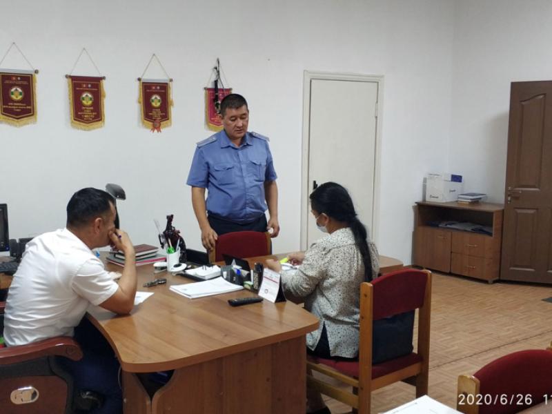 Кыргыз Республикасынын Акыйкатчысынын Чүй облусу боюнча өкүлчүлүгүнүн кызматкерлери Чүй облустук ички иштер башкармалыгынын убактылуу кармоочу жайларында адам укуктарынын сакталышына мониторинг жүргүзүштү
