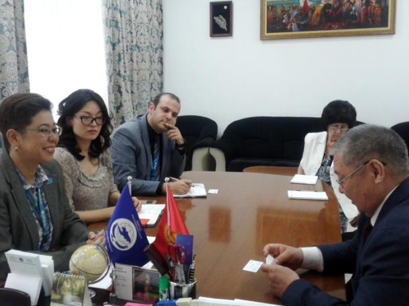 Акыйкатчы ЮНИСЕФтин Кыргызстандагы өкүлү Юкиэ Мокуо айымды кабыл алды