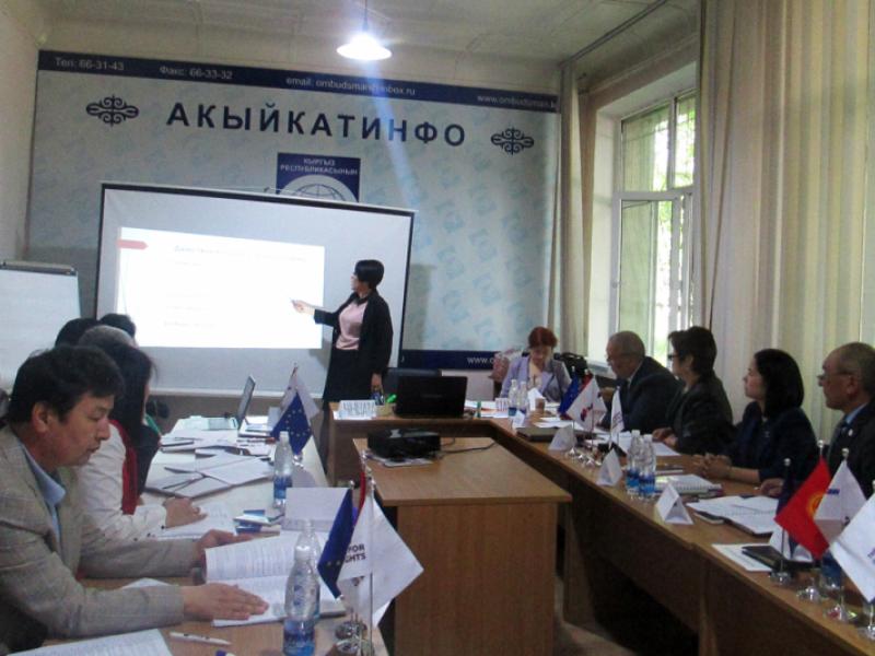 Акыйкатчы институтунун кызматкерлери ченемдик-укуктук актыларды талдоо стандарттарын окуп үйрөнүшөт