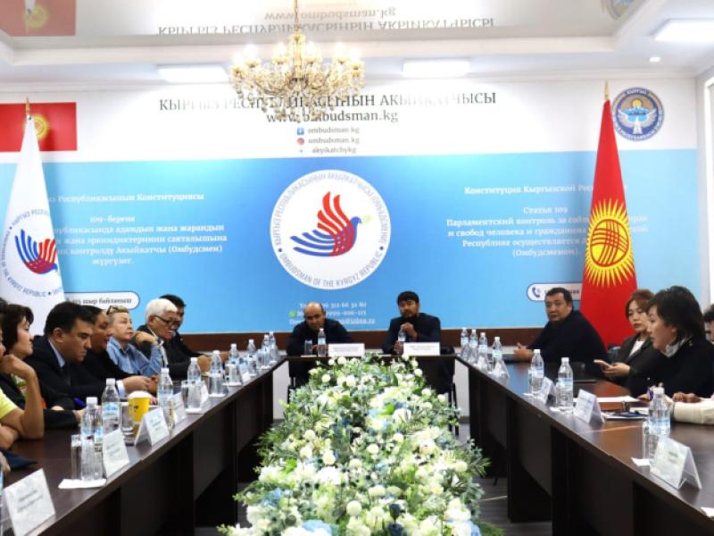 Жамиля Жаманбаева жарандык коомдун өкүлдөрү менен жолугушту