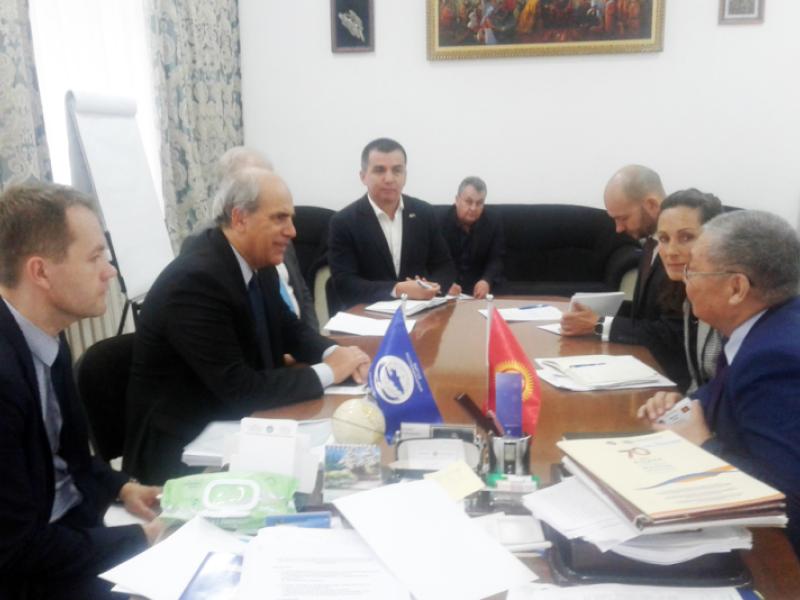 КР Акыйкатчысы Токон Мамытов Евробиримдиктин өкүлдөрүн кабыл алды