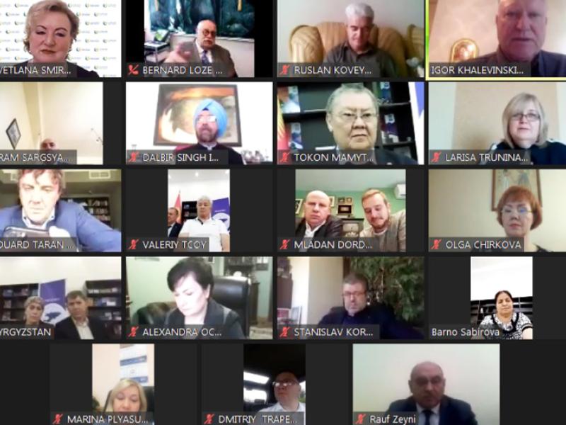 Кыргызстандын Акыйкатчысы “Евразия Элдеринин Ассамблеясынын” уюштуруучуларынын онлайн жыйынына катышты