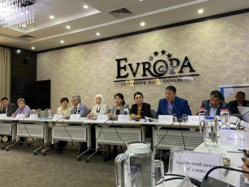 Бишкекте үй-бүлөлүк зомбулуктан коргоонун улуттук деңгээлдеги укуктук каражаттарын изилдөөнүн жыйынтыктарын талкуулашты