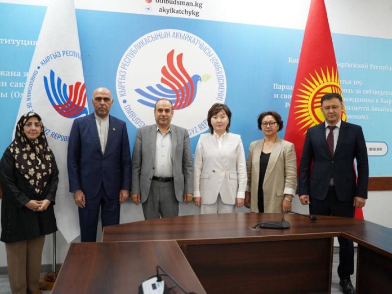Акыйкатчы Жамиля Жаманбаева Ирандын Адам укуктары боюнча штабынын өкүлү Касем Бармуз менен жолугушту 