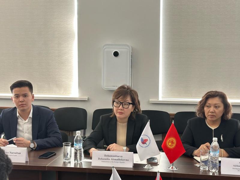 Жаманбаева “БУУ - Аялдар” түзүмүнүн Кыргызстандагы өкүлчүлүгүнүн директору менен жолугушту