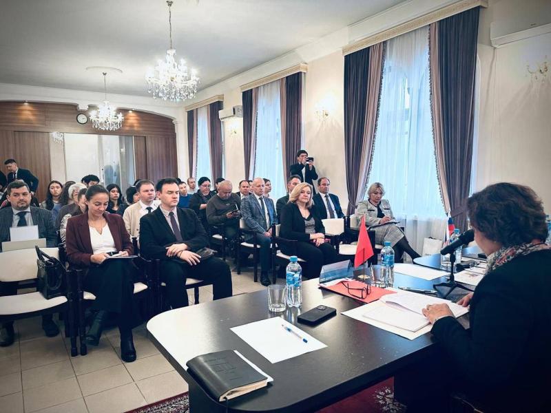 Акыйкатчынын орун басары Айчүрөк Назаралиева Москвада мигранттар менен жолугушту