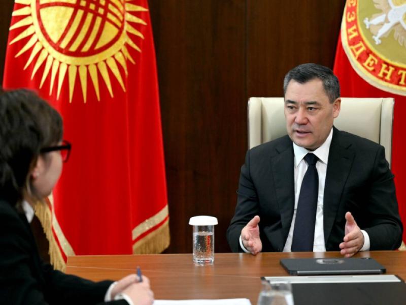 Президент Садыр Жапаров Акыйкатчы Жамиля Жаманбаеваны кабыл алды