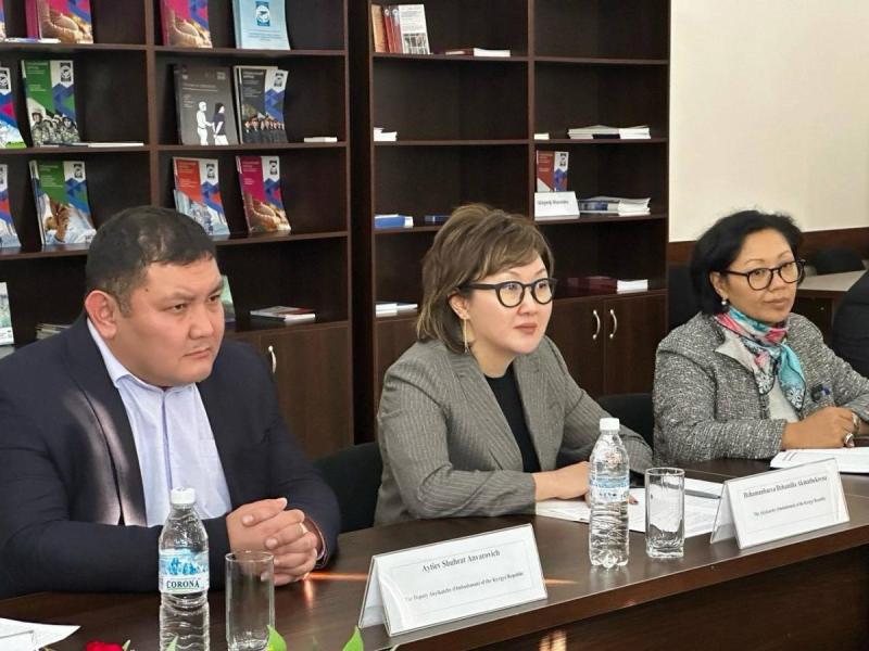 The Ombudsman of the Kyrgyz Republic, Dzhamilia Dzhamanbaeva, and the British Ambassador to Kyrgyzstan Nicholas Bowler, held negotiation
