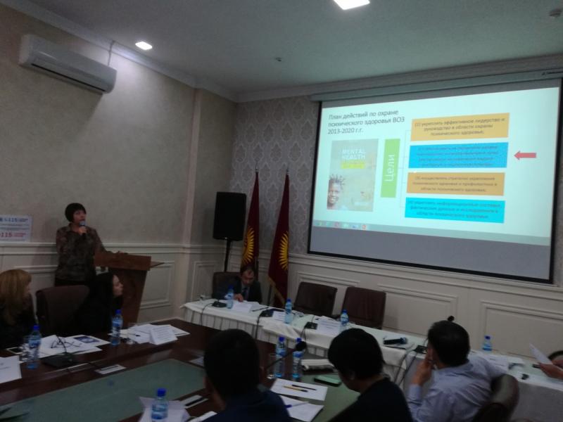 “Психикалык саламаттык боюнча мамлекеттик программаны ишке ашыруу. Учур талабы жана мүмкүнчүлүктөр” аталыштагы тегерек стол болуп өттү