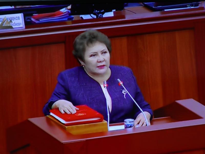 КР Жогорку Кеңеши Г.Жамгырчиеваны Акыйкатчынын орун басары кызмат ордуна кайрадан шайлады