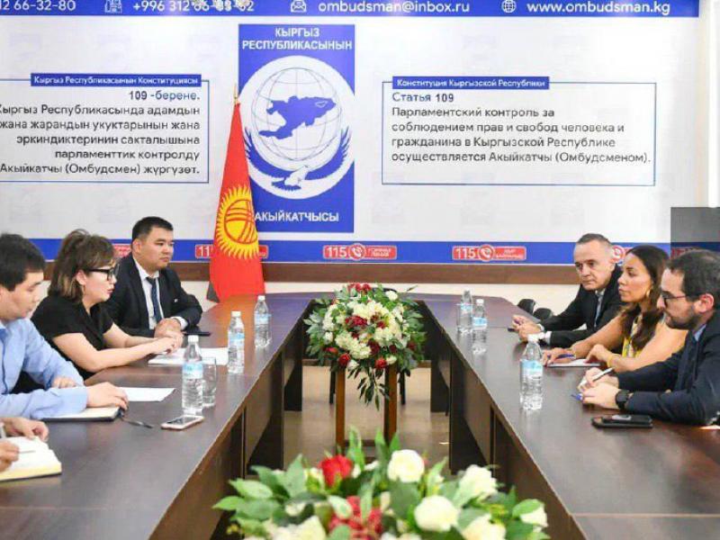 Акыйкатчы Джамиля Джаманбаева и Посол Представительства ЕС Мэрилин Йосефсон провели встречу