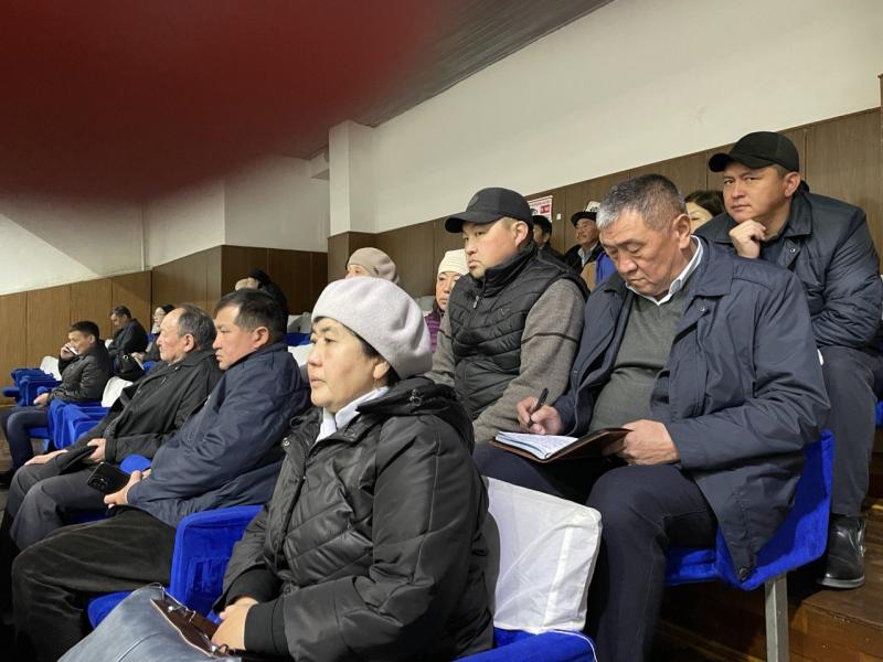 Джамиля Джаманбаева Талас областынын калкы менен жолугушту  