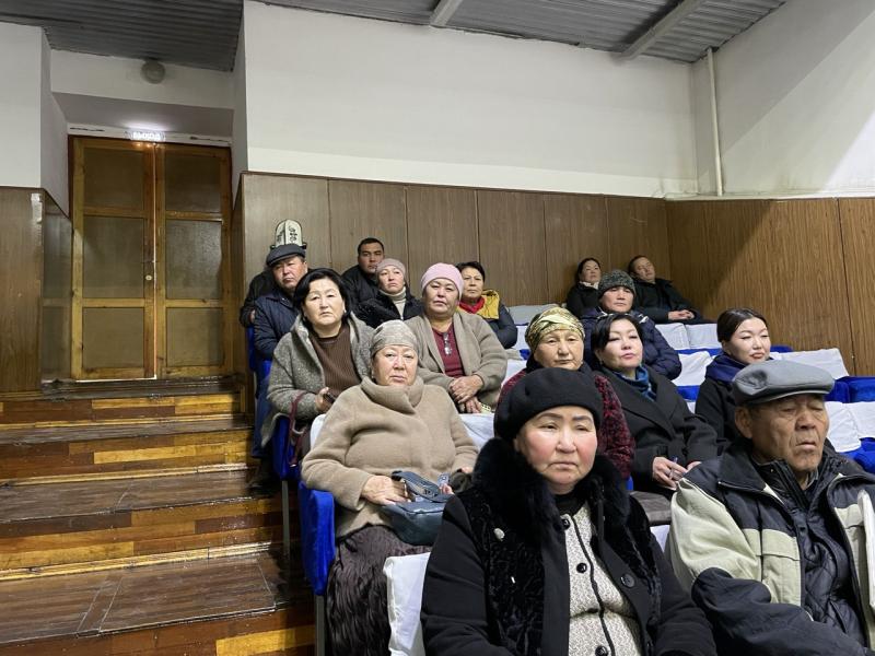 Джамиля Джаманбаева Талас областынын калкы менен жолугушту  