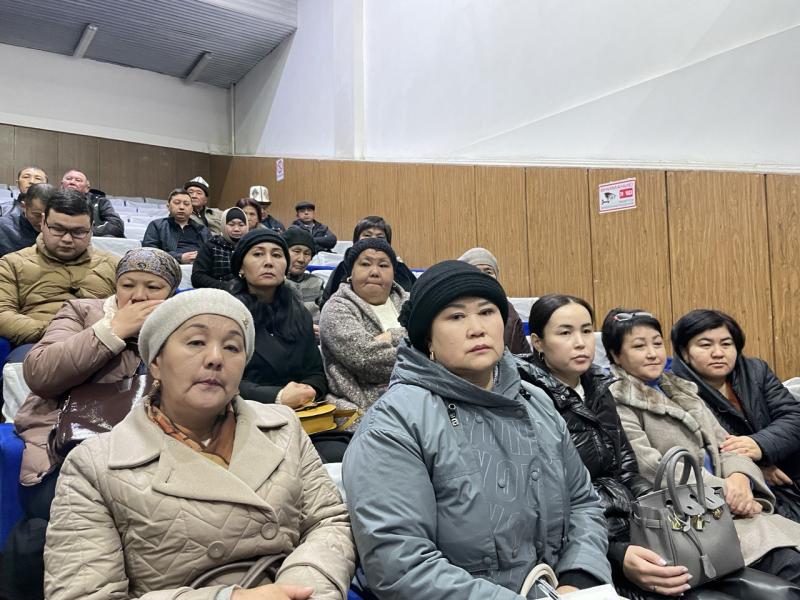 Джамиля Джаманбаева Талас областынын калкы менен жолугушту  