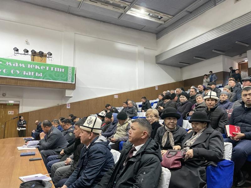 Джамиля Джаманбаева Талас областынын калкы менен жолугушту  