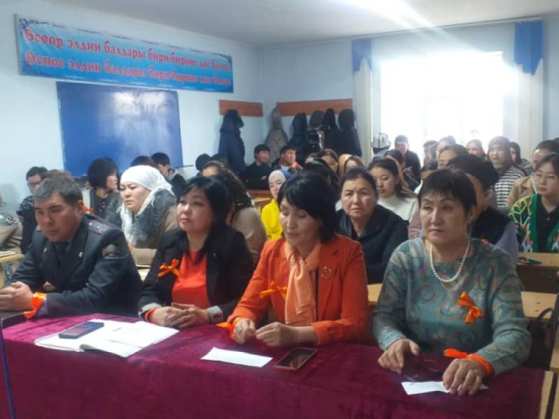 Акыйкатчынын ыйгарым укуктуу өкүлдөрү окуу жайлардын студенттерине укук жаатында лекциялары өтүп жатышат