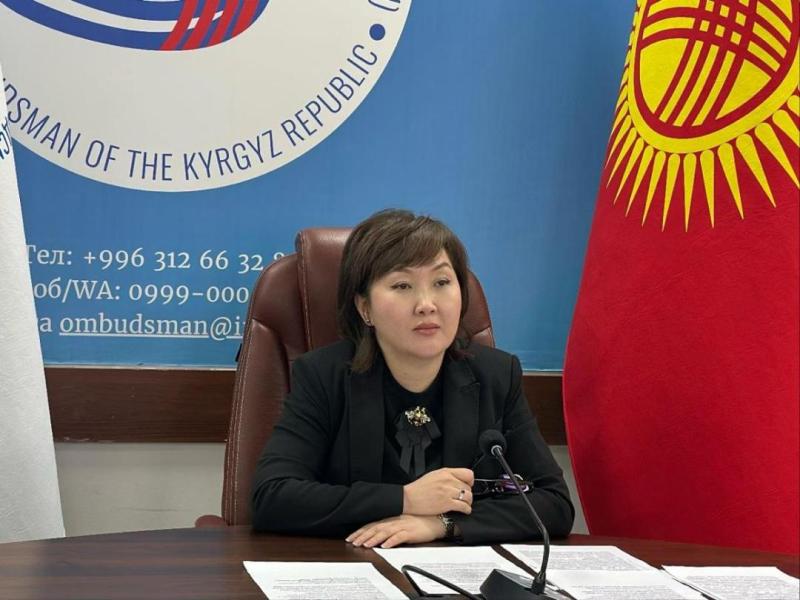 Акыйкатчы Ак-Суу районунда өзүн өрттөп каза болгон аялдын балдарынын укуктарынын сакталышын көзөмөлдөөдө 